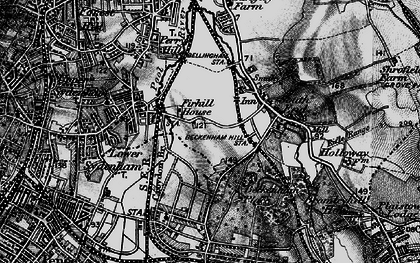Old map of Beckingham Place Park in 1895