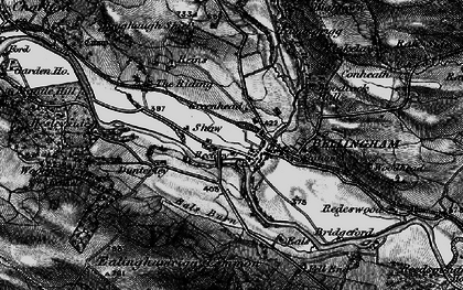 Old map of Bellingham in 1897