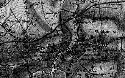 Old map of Woodhill Brook in 1895