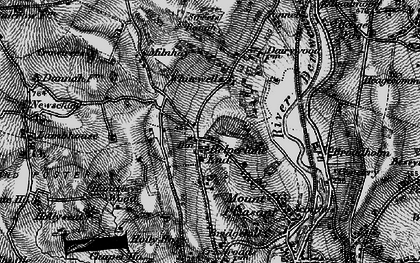 Old map of Belper Lane End in 1895