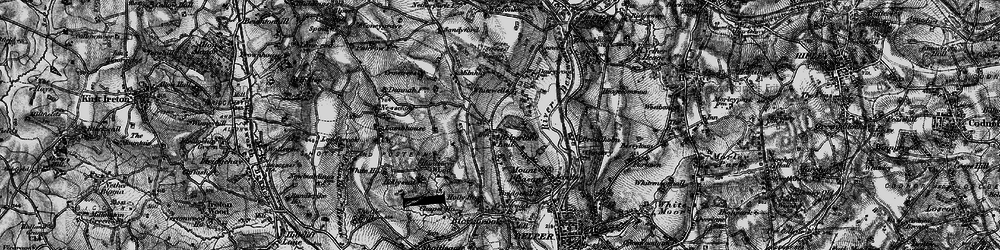 Old map of Belper Lane End in 1895