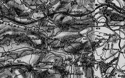 Old map of Belsford in 1898