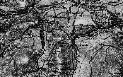 Old map of Belstone Common in 1898