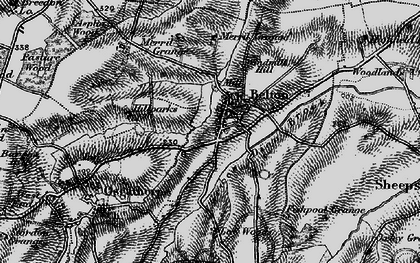 Old map of Belton in 1895