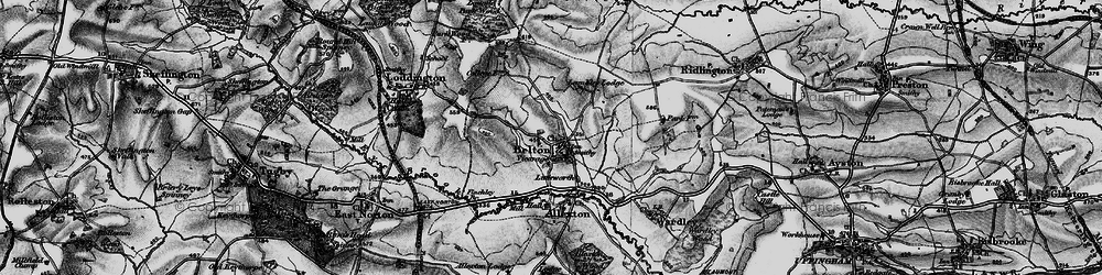 Old map of Launde Park Wood in 1899