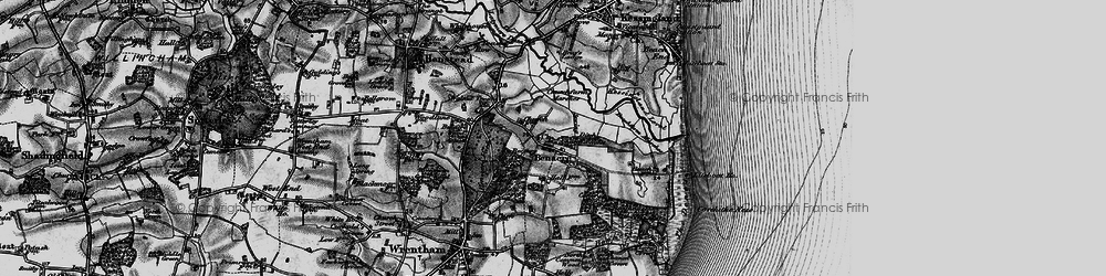 Old map of Lincoln's Fir in 1898