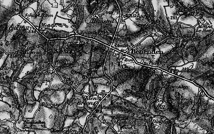 Old map of Benenden in 1895