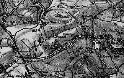 Old map of Afon Cleddau in 1898