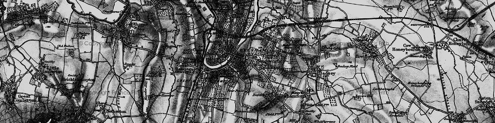 Old map of Bengeworth in 1898