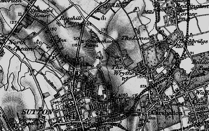 Old map of Benhilton in 1896