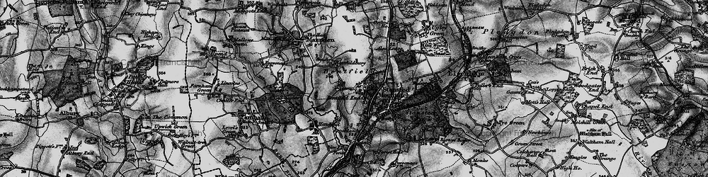Old map of Bentfield Green in 1896
