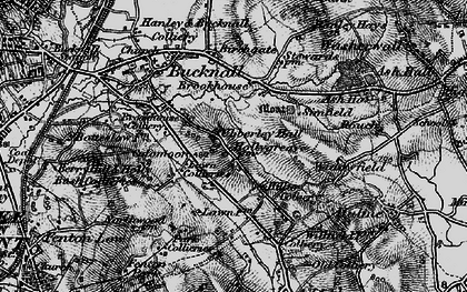 Old map of Bentilee in 1897