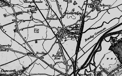 Old map of Bentley in 1895