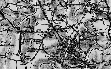 Old map of Bentley Heath in 1899