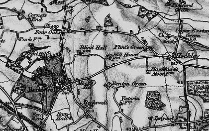 Old map of Benton Green in 1899