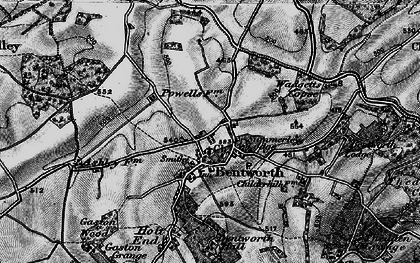 Old map of Bentworth in 1895