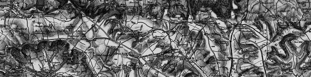Old map of Toller Down Gate in 1898