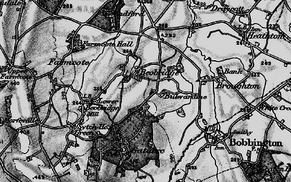 Old map of Beobridge in 1899