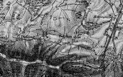 Old map of Bepton Down in 1895