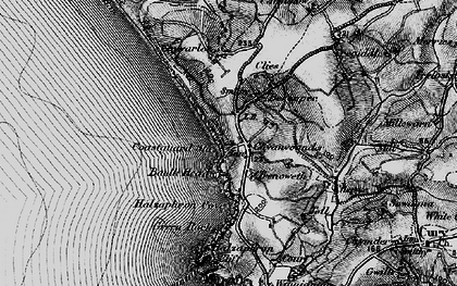 Old map of Baulk Head in 1895