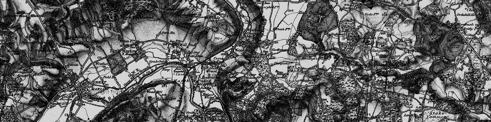Old map of Berghers Hill in 1896