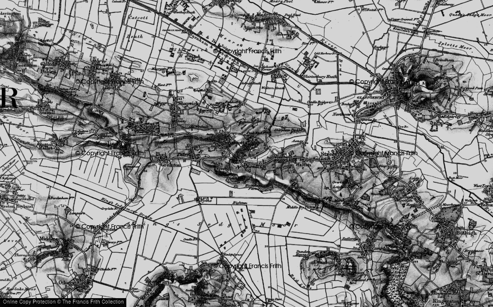 Old Map of Berhill, 1898 in 1898