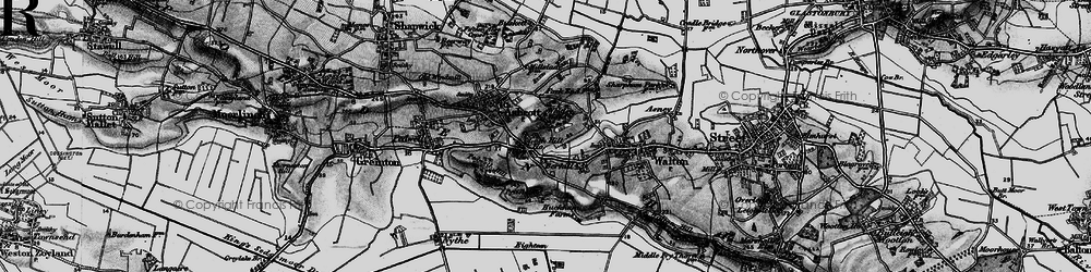 Old map of Berhill in 1898
