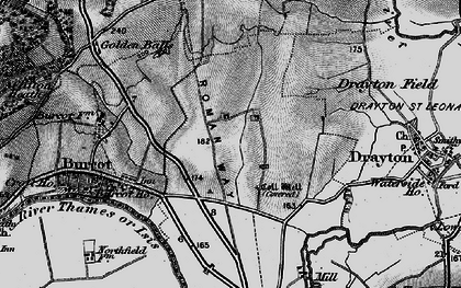 Old map of Berinsfield in 1895