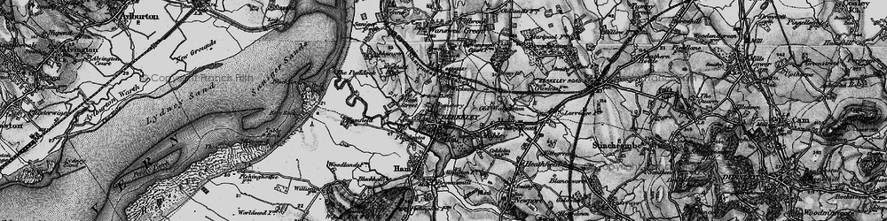 Old map of Berkeley in 1897
