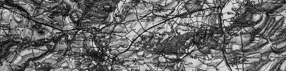 Old map of Berkley Marsh in 1898