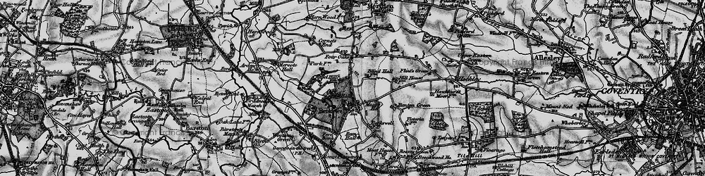 Old map of Berkswell in 1899