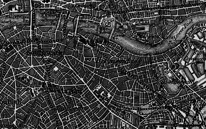 Old map of Bermondsey in 1896