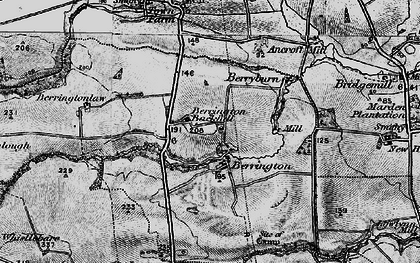 Old map of Berrington Ho in 1897