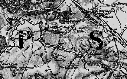 Old map of Betton Abbots in 1899