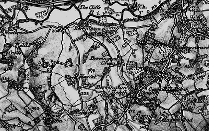 Old map of Berrington Green in 1899