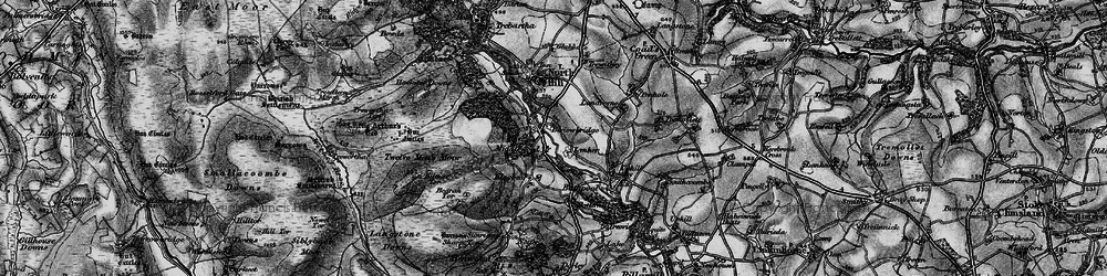 Old map of Berriowbridge in 1895