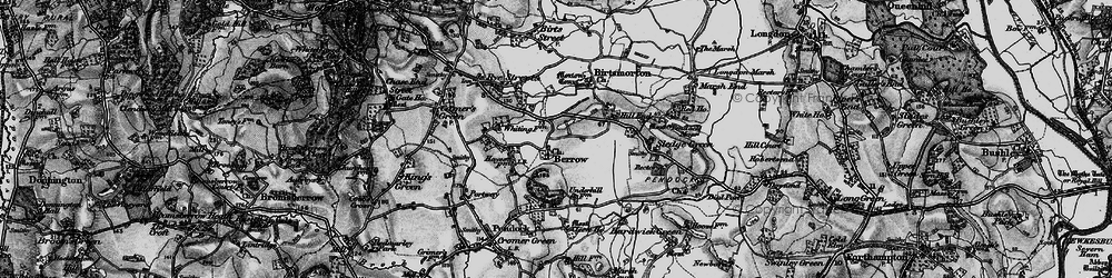 Old map of Berrow in 1898