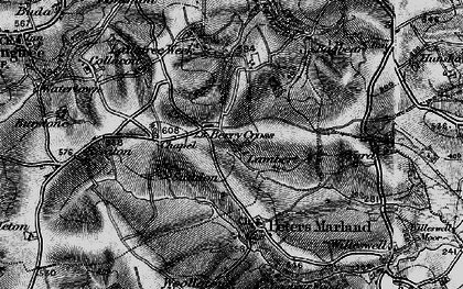 Old map of Berry Cross in 1895