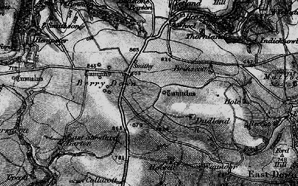 Old map of Berry Down in 1898