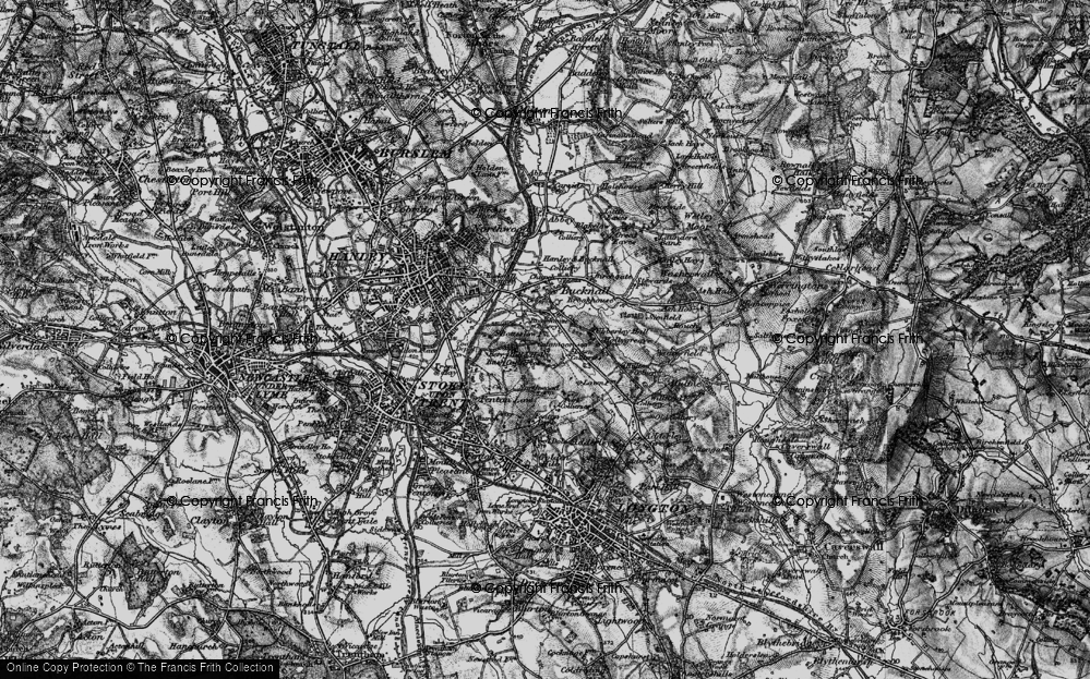 Old Map of Berry Hill, 1897 in 1897