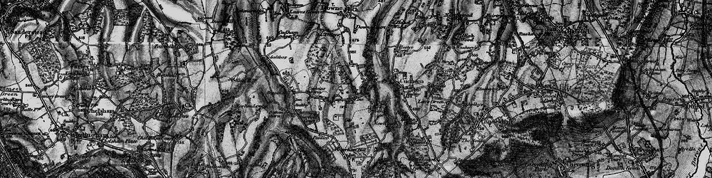 Old map of Berry's Green in 1895