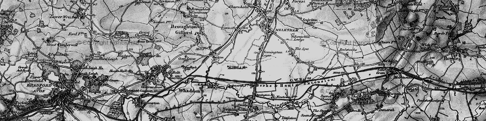 Old map of Berryfield in 1898