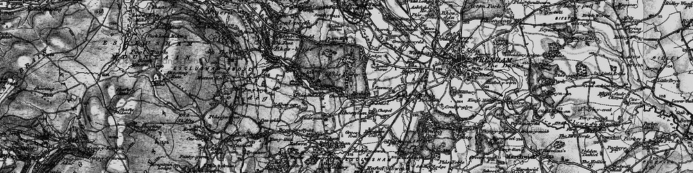 Old map of Bersham in 1897