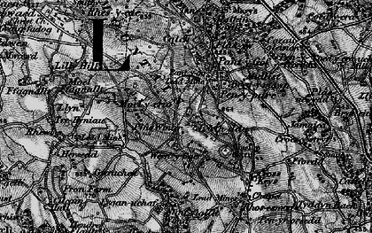 Old map of Berth-ddu in 1896