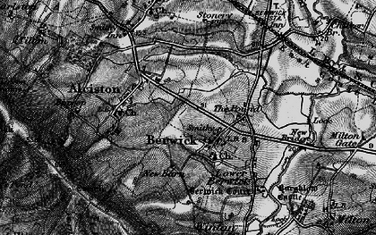 Old map of Berwick in 1895