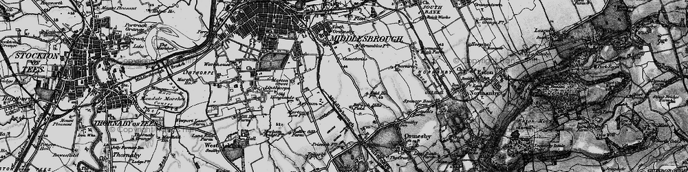Old map of Berwick Hills in 1898