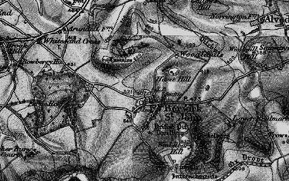 Old map of Berwick St John in 1895