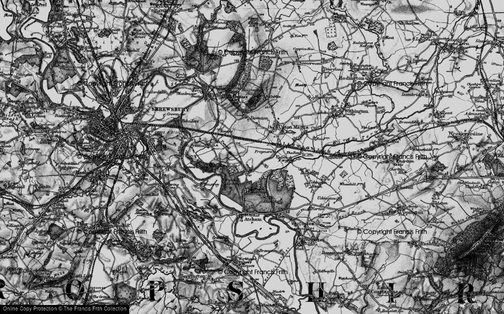 Old Map of Berwick Wharf, 1899 in 1899