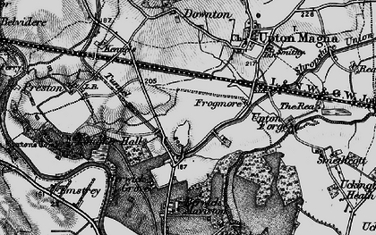 Old map of Berwick Wharf in 1899