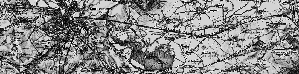 Old map of Berwick Wharf in 1899
